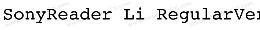 SonyReader Li RegularVersion 23GB字体转换